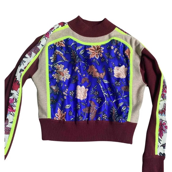 Diane Von Furstenberg Tops - DVF Diane von Furstenberg Sweater Floral SZ SM